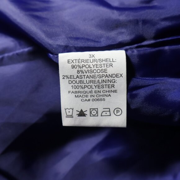 Penningtons Royal Blue Button Coat – Women’s Plus Size 3X - Picture 15 of 16